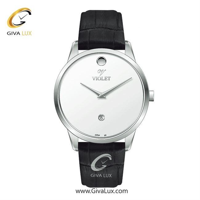 ساعت مچی اورجینال مردانه ویولت VIOLET نقره ای | مشکی| سفید| کد رفرنس 0550